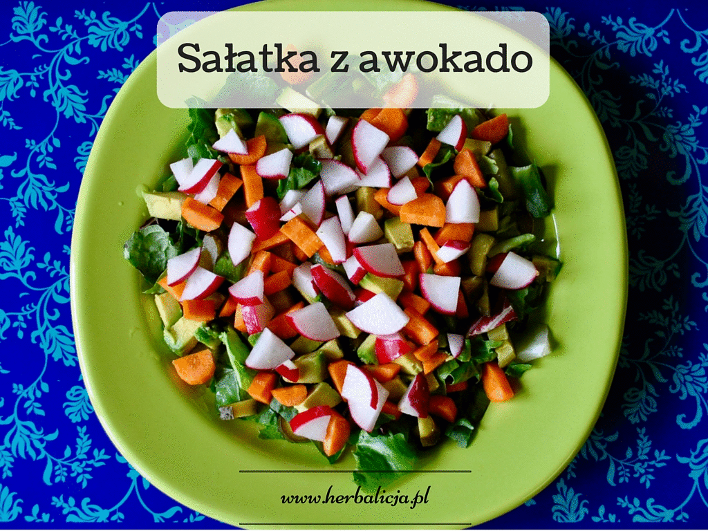 Sniadaniowa sałatka z awokado