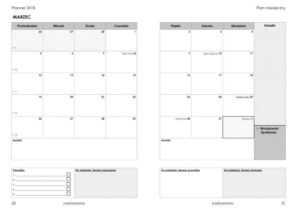 Planner 2018 - Przegląd plannerów na 2018 rok - Herbalicja #planner #planowanie