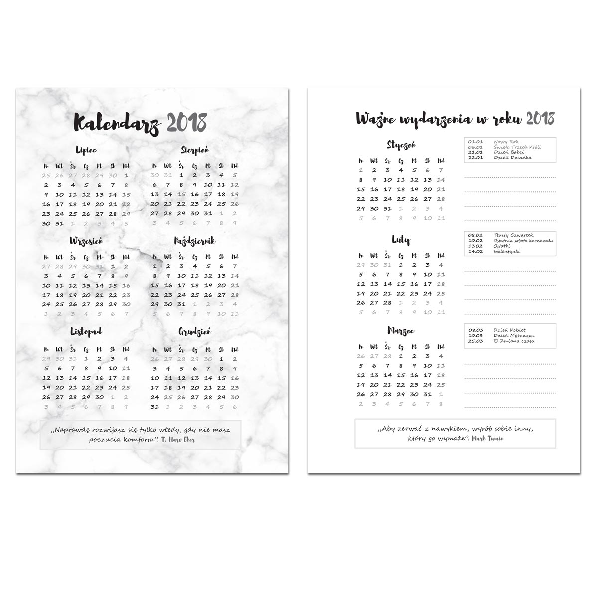 Planner 2018 - Przegląd plannerów na 2018 rok - Herbalicja #planner #planowanie