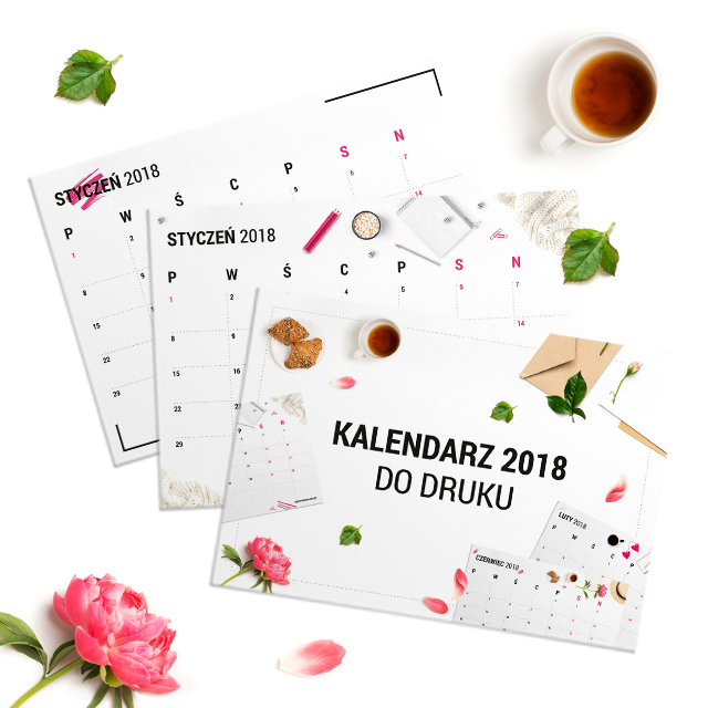 Kalendarz do druku 2018 
